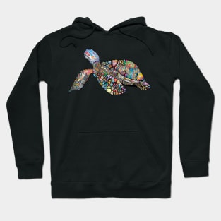 Sea Turtle Animal Floral Chromatic Colorful Hoodie